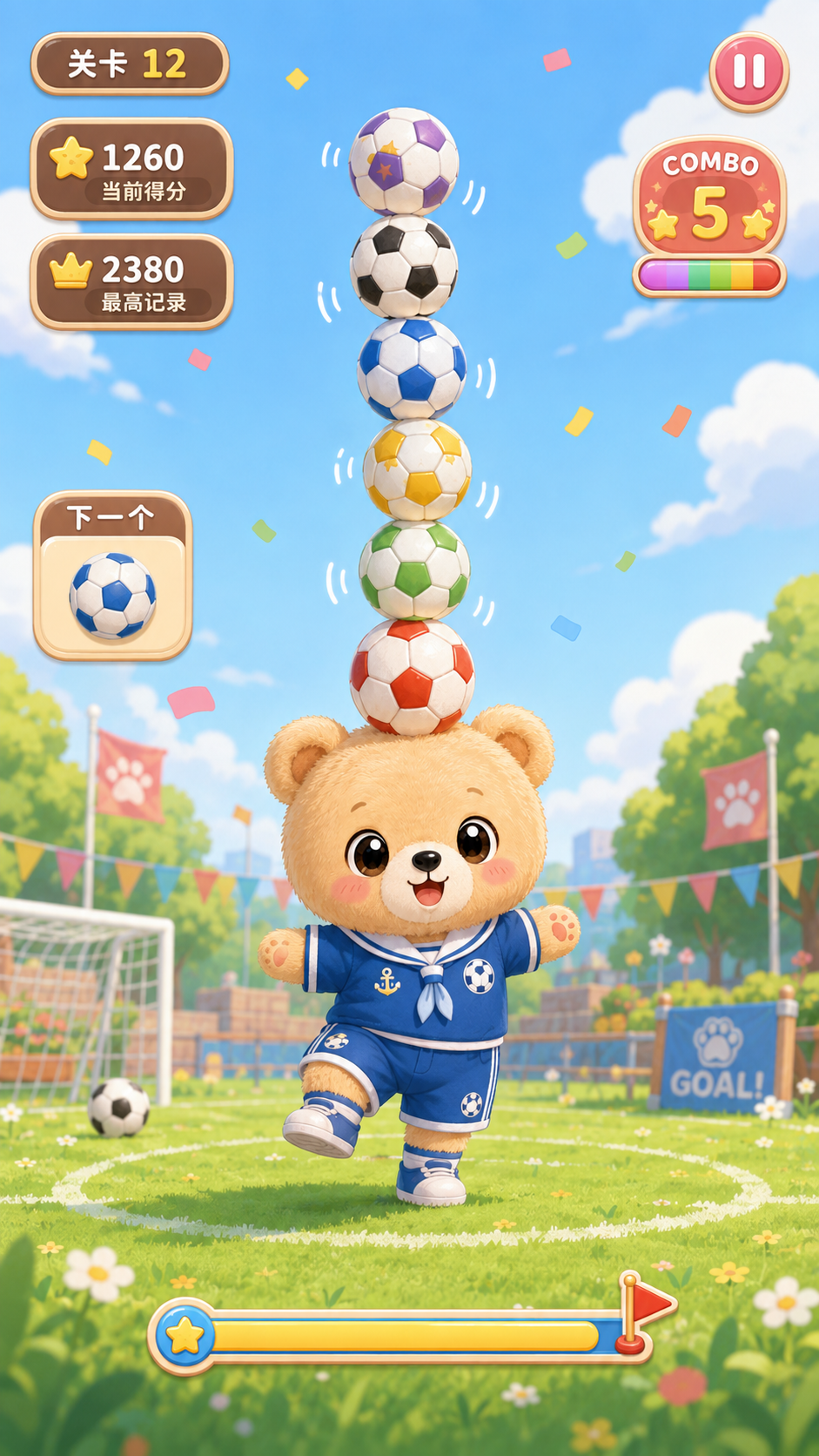 Bear Ball Stack gameplay