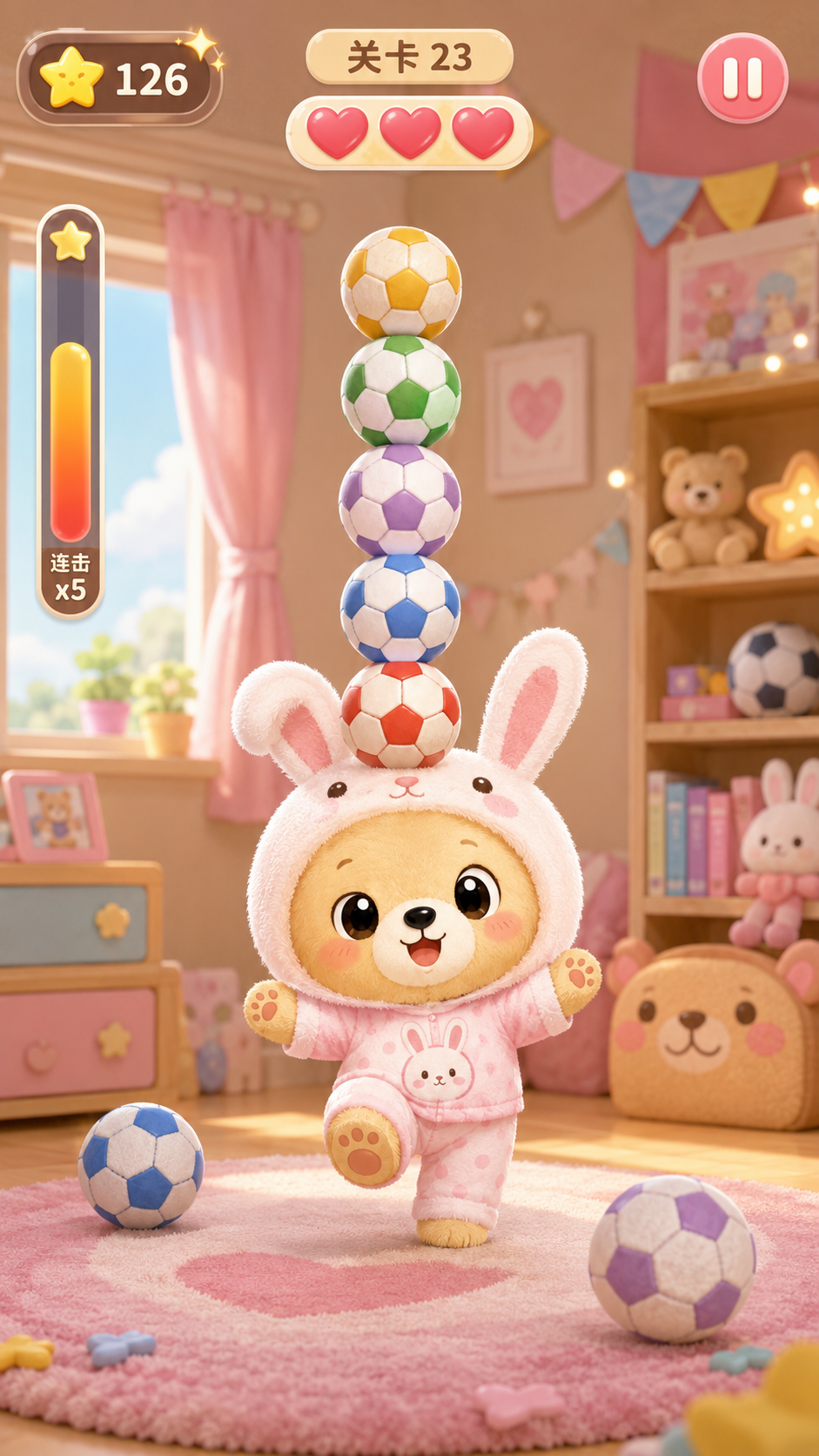 Bear Ball Stack gameplay