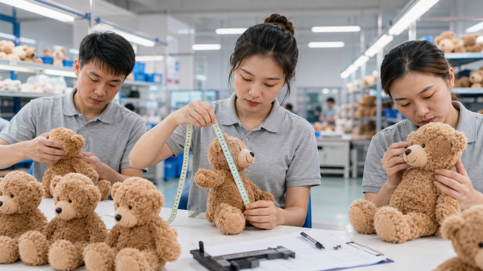 Custom plush review before production and quality control