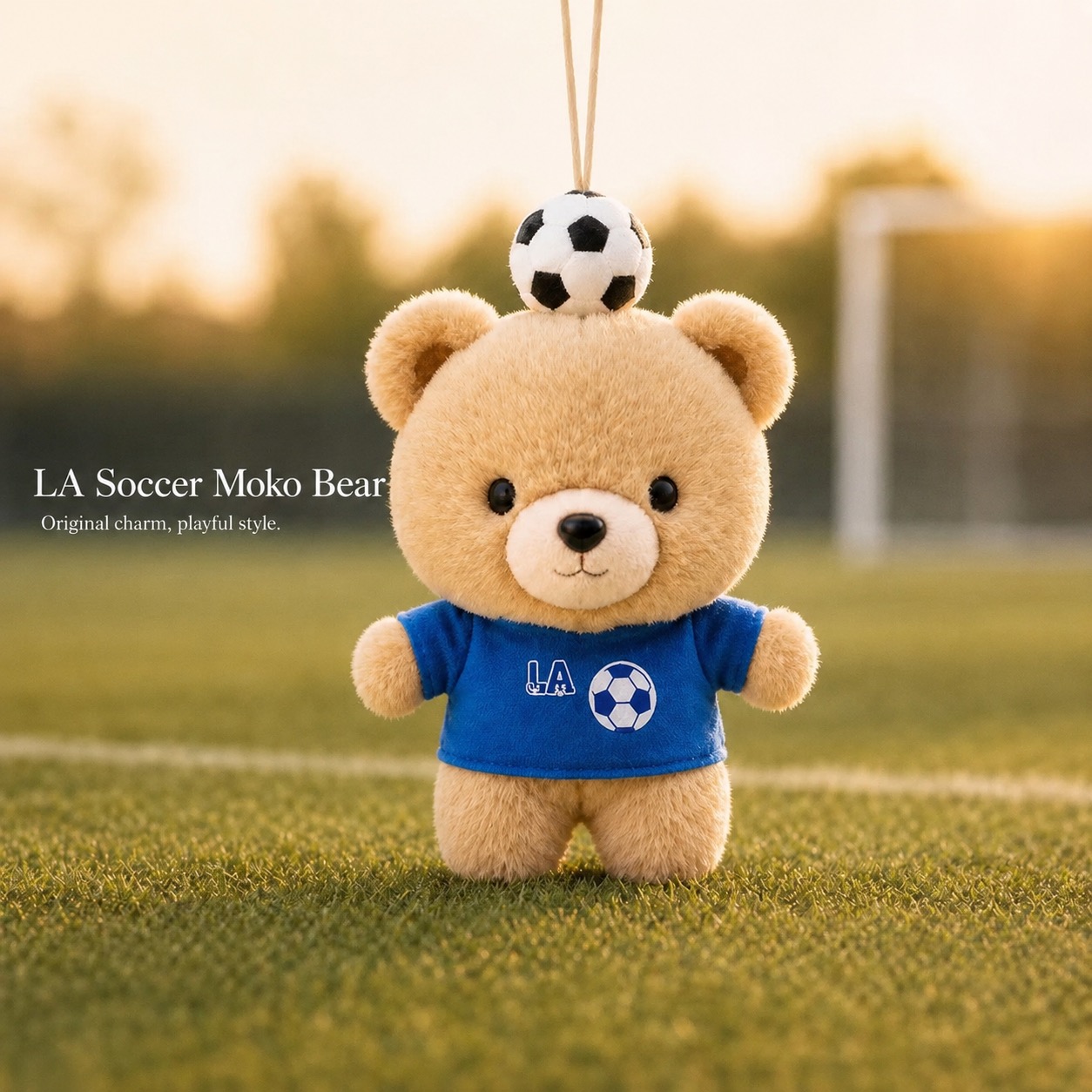 Moko bear plush outdoors
